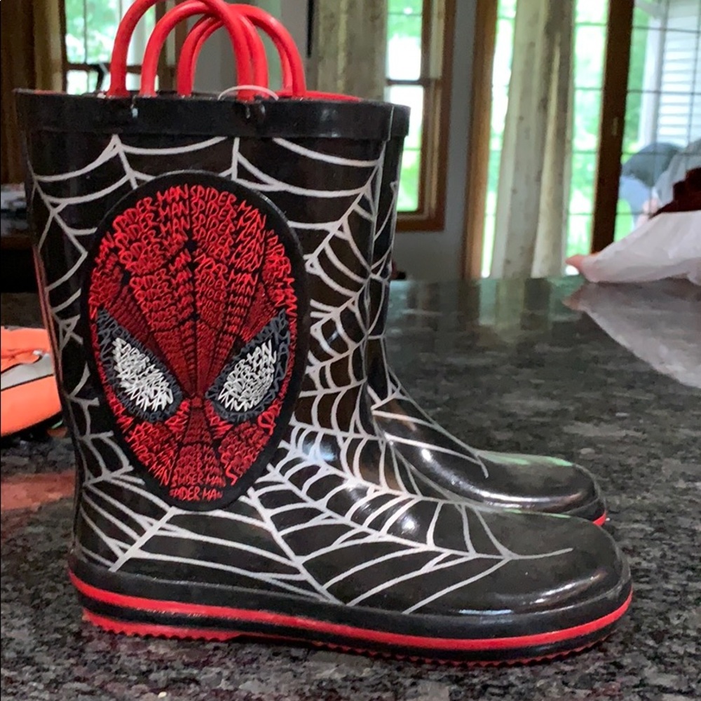Spider-Man’s rain boots